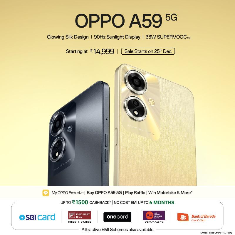 OPPO A59 5G Launch In India